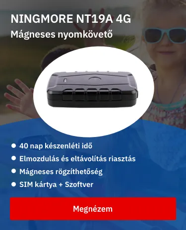 NINGMORE NT19A-E 4g lte mágneses gps nyomkövető